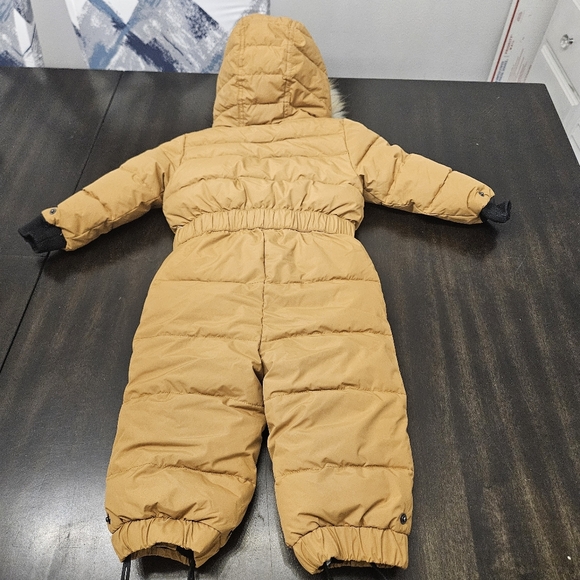 Deux par Deux Baby Unisex One Piece Baby Snowsuit Brown Sugar 24 month NWOT - Picture 8 of 9